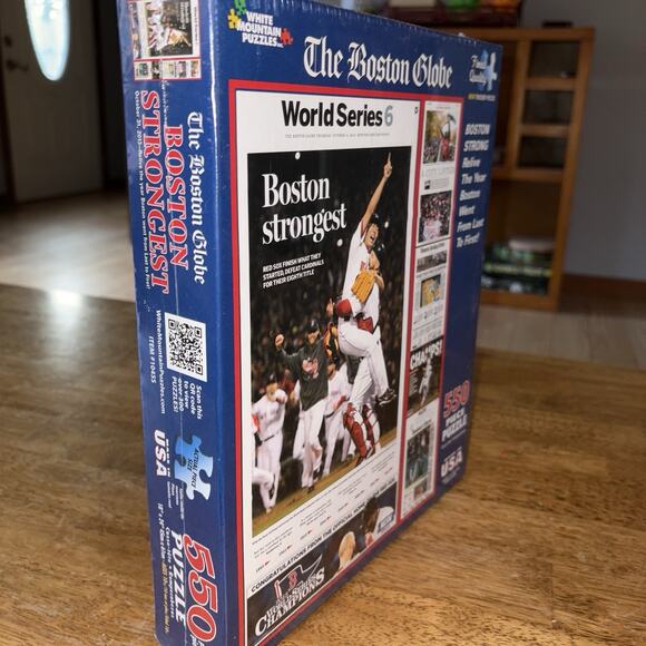 BOSTON RED SOX World Series 6 White Mountain 550 Piece Jigsaw Puzzle NEW sealed - Picture 2 of 5